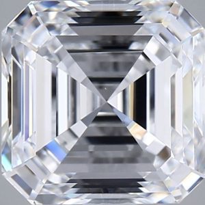 Asscher 3.01ct D VVS2 Excellent Excellent None