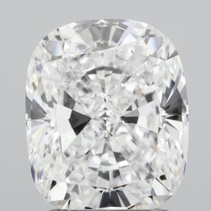 Cushion 3.08ct D VVS2 Excellent Excellent None