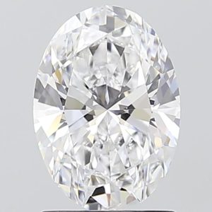Oval 1.55ct D VVS1 Excellent Excellent None