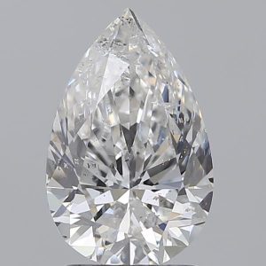 Pear 1.93ct D SI2 Very Good Excellent Excellent Strong