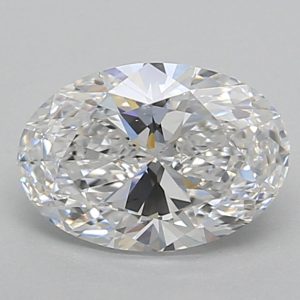 Oval 1.00ct D VVS2 Excellent Excellent Excellent None