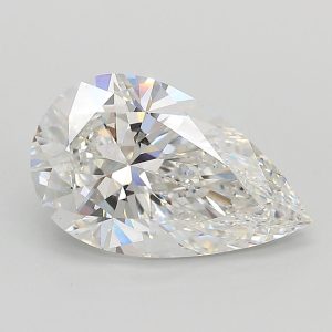 Pear 3.04ct F VS1 Excellent Excellent None